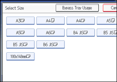 Operation panel screen illustration