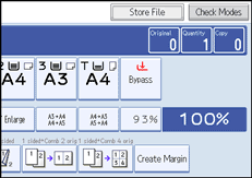 Operation panel screen illustration