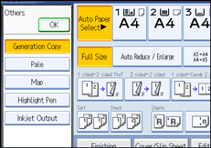 Operation panel screen illustration