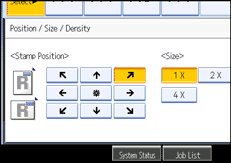 Operation panel screen illustration
