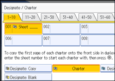 Operation panel screen illustration
