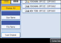 Operation panel screen illustration
