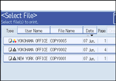 Operation panel screen illustration