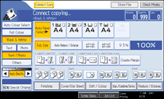 Operation panel screen illustration