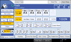 Operation panel screen illustration