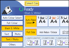 Operation panel screen illustration
