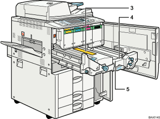Main unit illustration numbered callout illustration