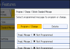 Operation panel screen illustration