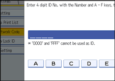 Operation panel screen illustration