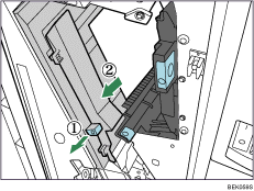 1000-sheet finisher illustration