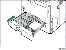 Paper tray illustration