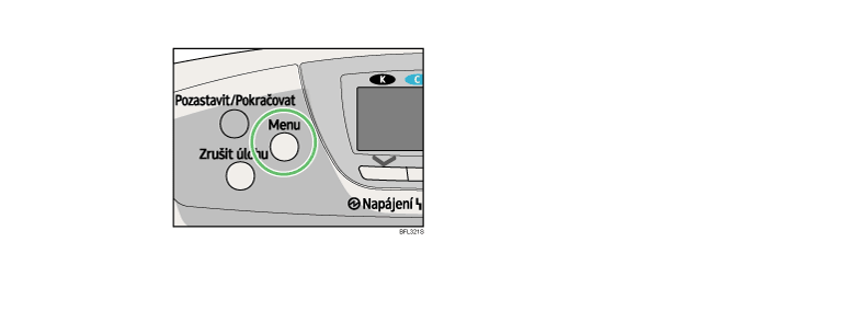 Ilustrace ovládacího panelu