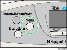 Obrázek ovládacího panelu