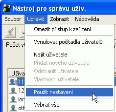 Ilustrace obrazovky aplikace