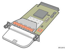 Ilustración de la tarjeta de interface LAN inalámbrica