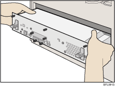 Vue arri&egrave;re de l'imprimante