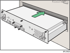 Vue arri&egrave;re de l'imprimante