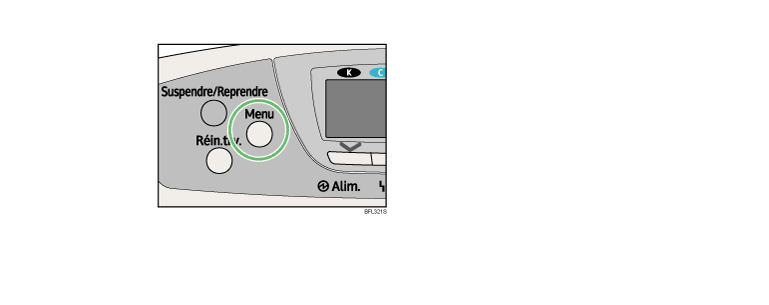 Illustration du panneau de commande