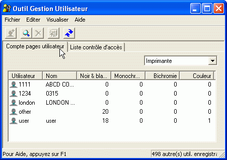 Illustration de l'&eacute;cran de l'application
