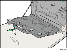 Imagem da embalagem de toner usado