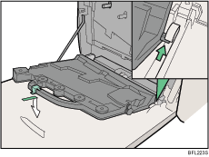 Imagem da embalagem de toner usado