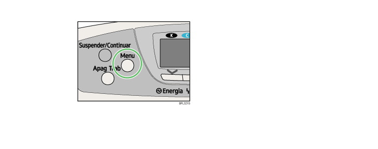 Imagem do painel de controlo