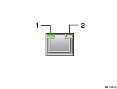 Иллюстрация стандартного порта Ethernet