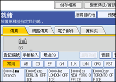 操作面板畫面圖例