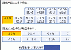 操作面板畫面圖例