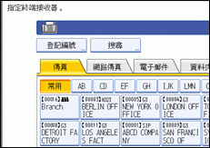 操作面板畫面圖例