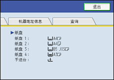 操作面板屏幕图例