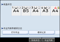 操作面板屏幕图例