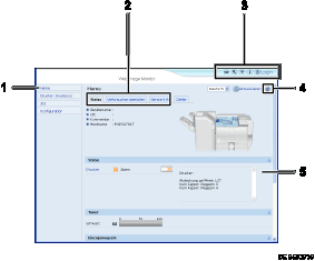 Nummerierte Abbildung Webbrowser-Bildschirm