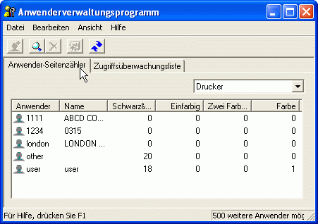 Abbildung Anwendungsbildschirm