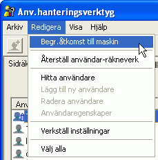 Illustration över Programskärm