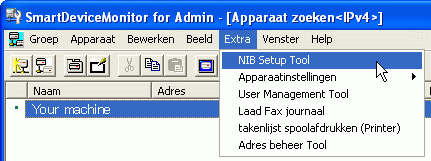 Illustratie van toepassingsscherm