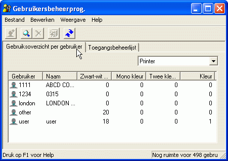 Illustratie van toepassingsscherm