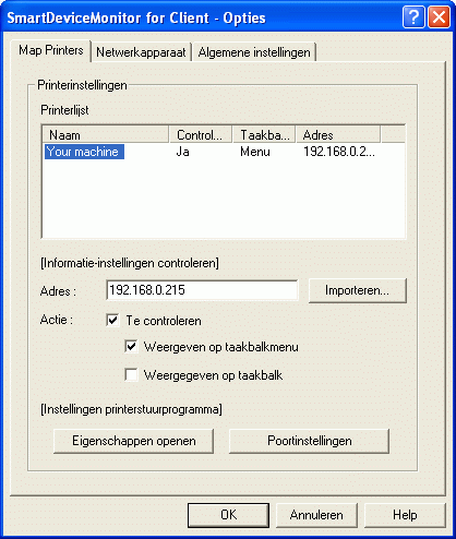 Illustratie van toepassingsscherm