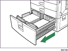 Illustrasjon av papirmagasin