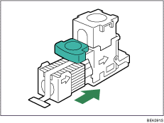 Illustration af hæftepatron