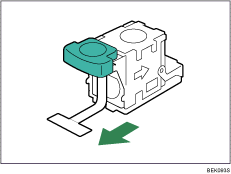 Illustration af hæftepatron