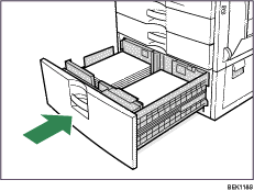 Illustration af papirkassette