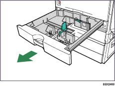Illustration af papirkassette