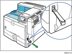 Kuva tulostimen edestä