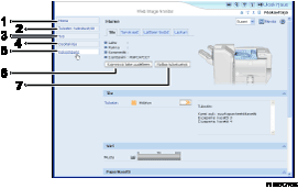 Selainnäytön numeroitu kuvaus