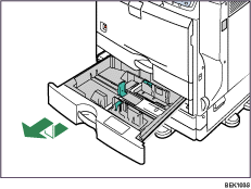 Ilustração da unidade de alimentação de papel