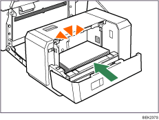 Ilustração da unidade de alimentação de papel