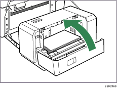 Ilustração da unidade de alimentação de papel