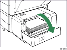 Ilustração da bandeja de papel