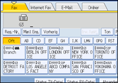 Abbildung des Bedienfelds